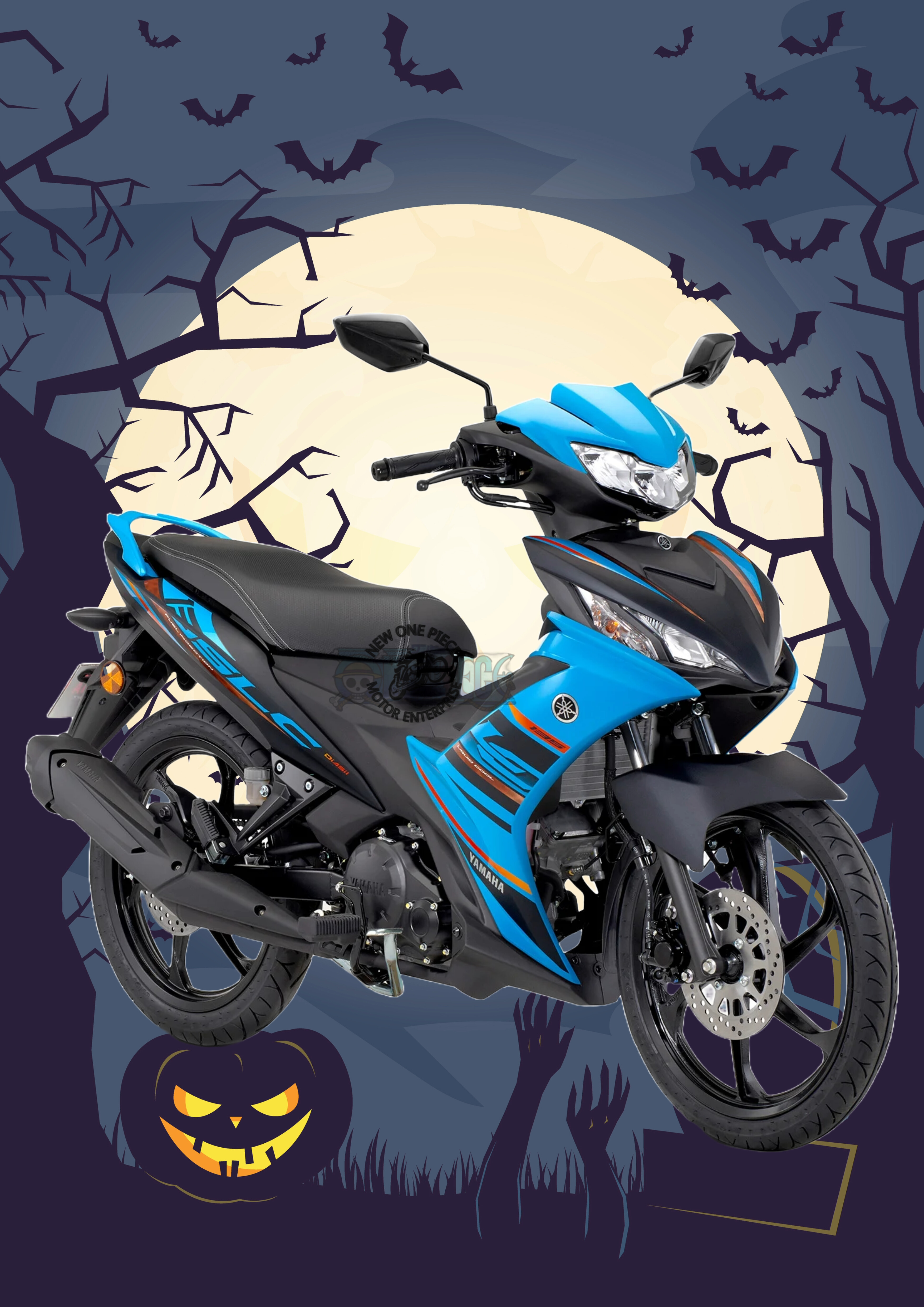 YAMAHA LC 135 STD (Aqua Blue)