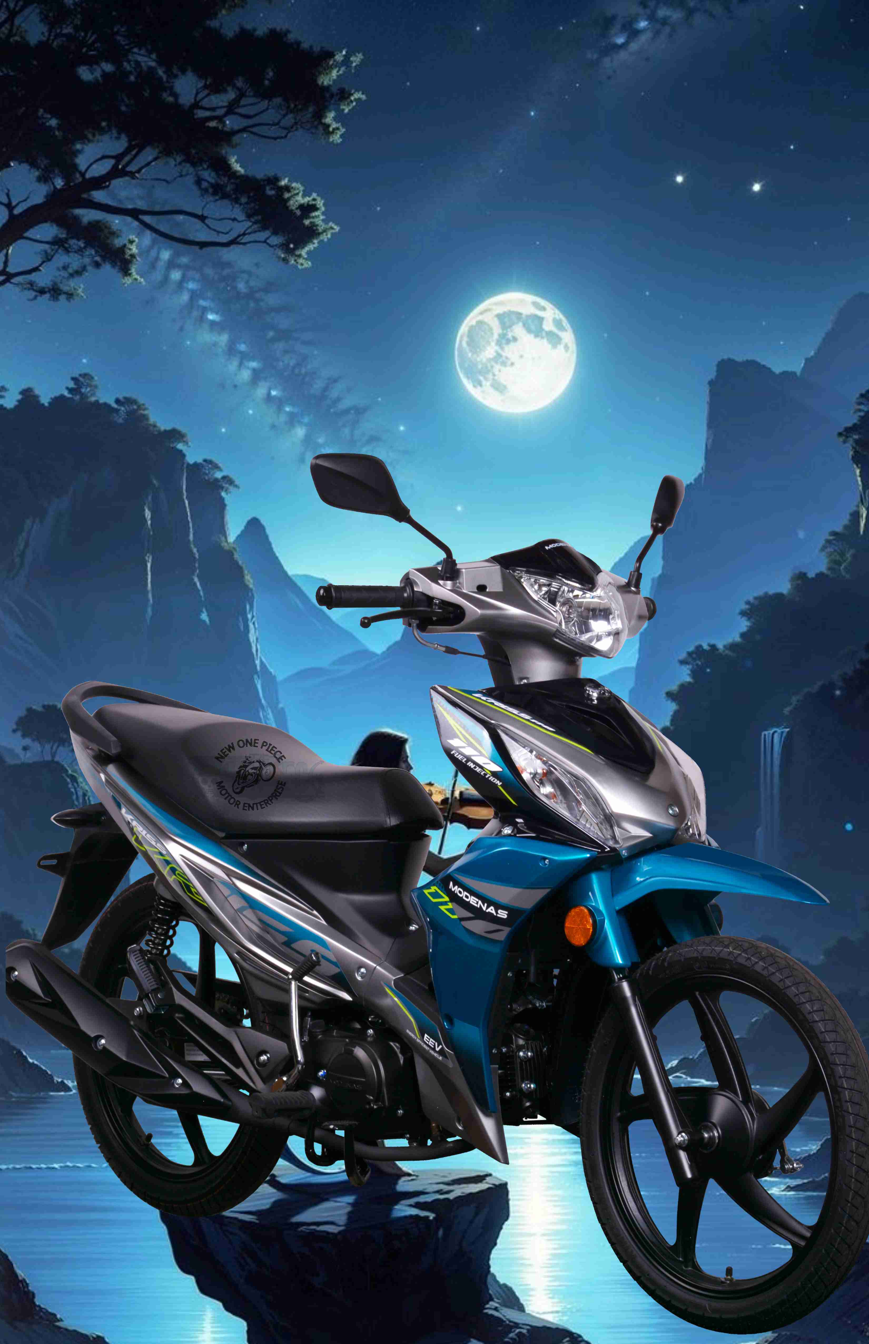 MODENAS KRISS 110 DRUM (CARIBBEAN CYAN)