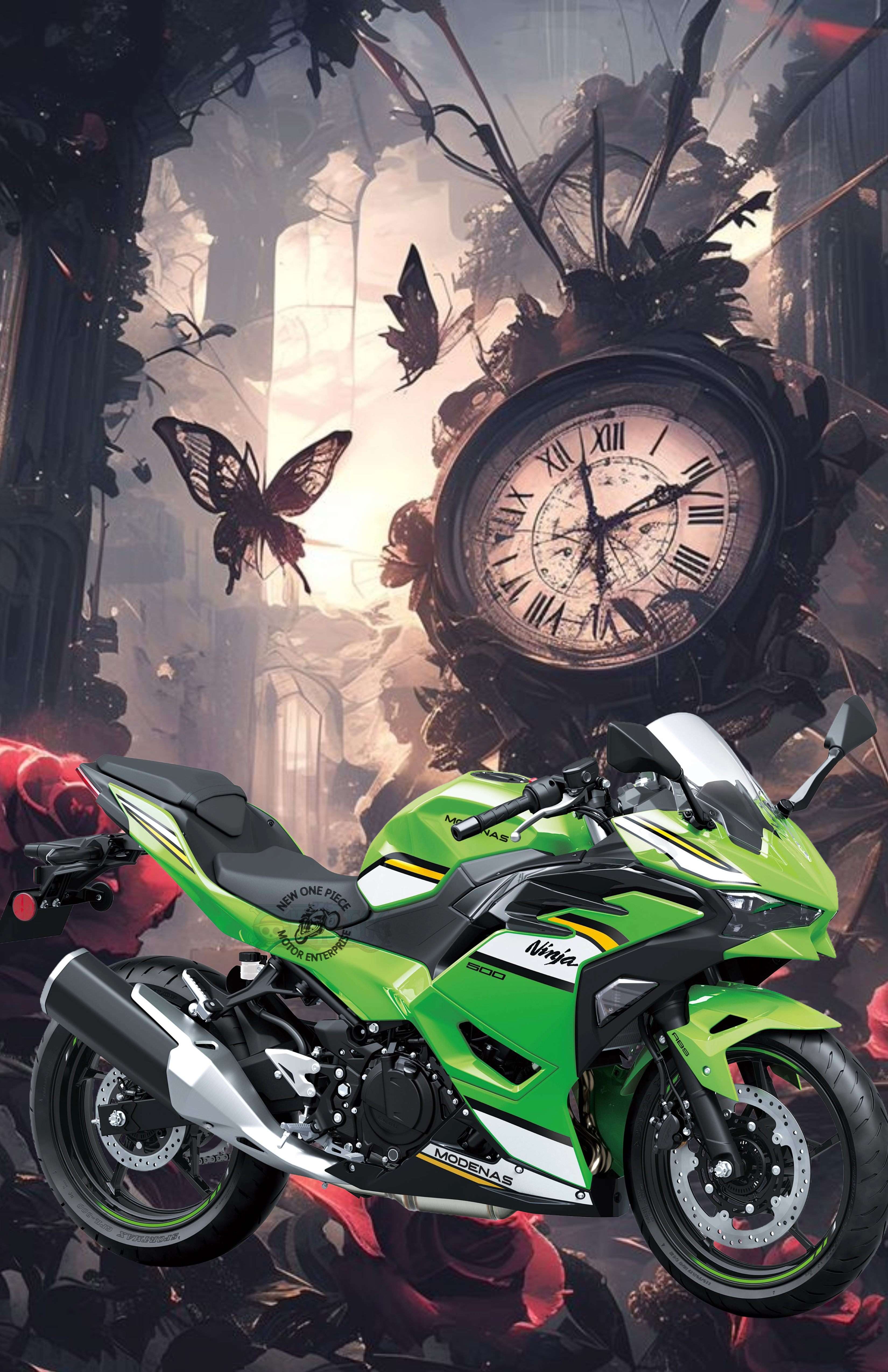 KAWASAKI NINJA 500SE (LIME GREEN)