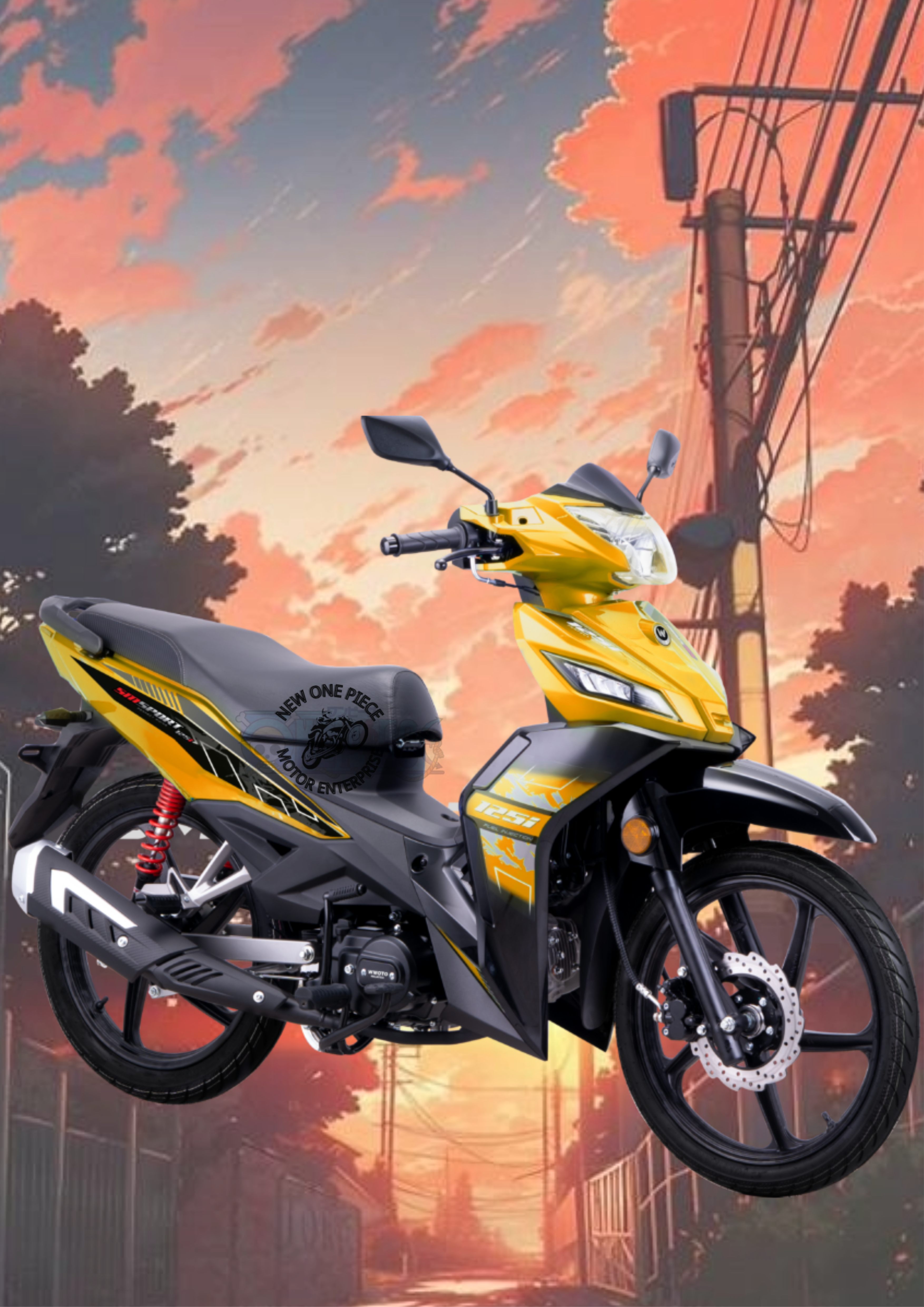 WMOTO SM125I (RADIANT YELLOW)