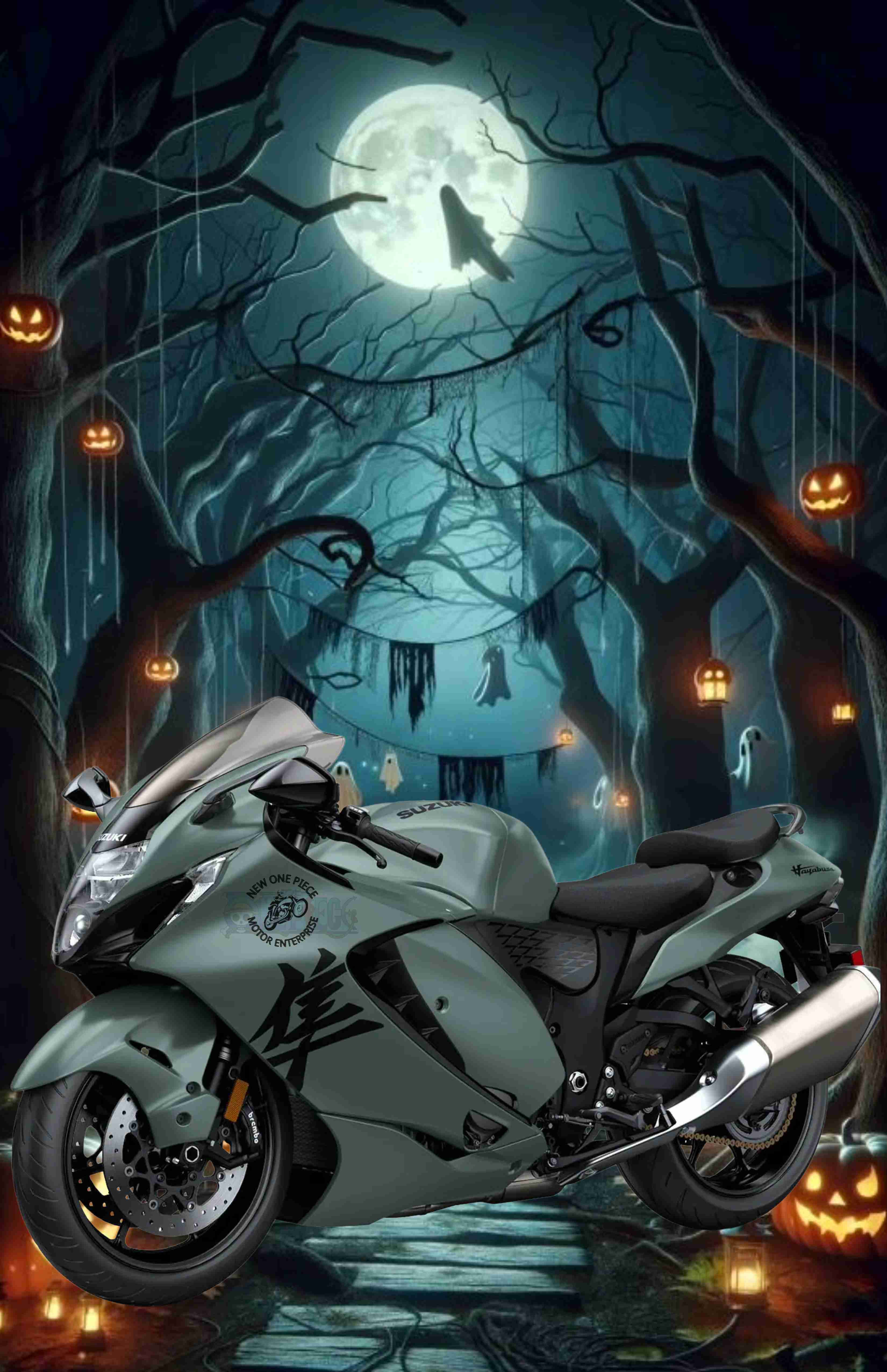 SUZUKI HAYABUSA (METALLIC MAT STEEL GREEN)