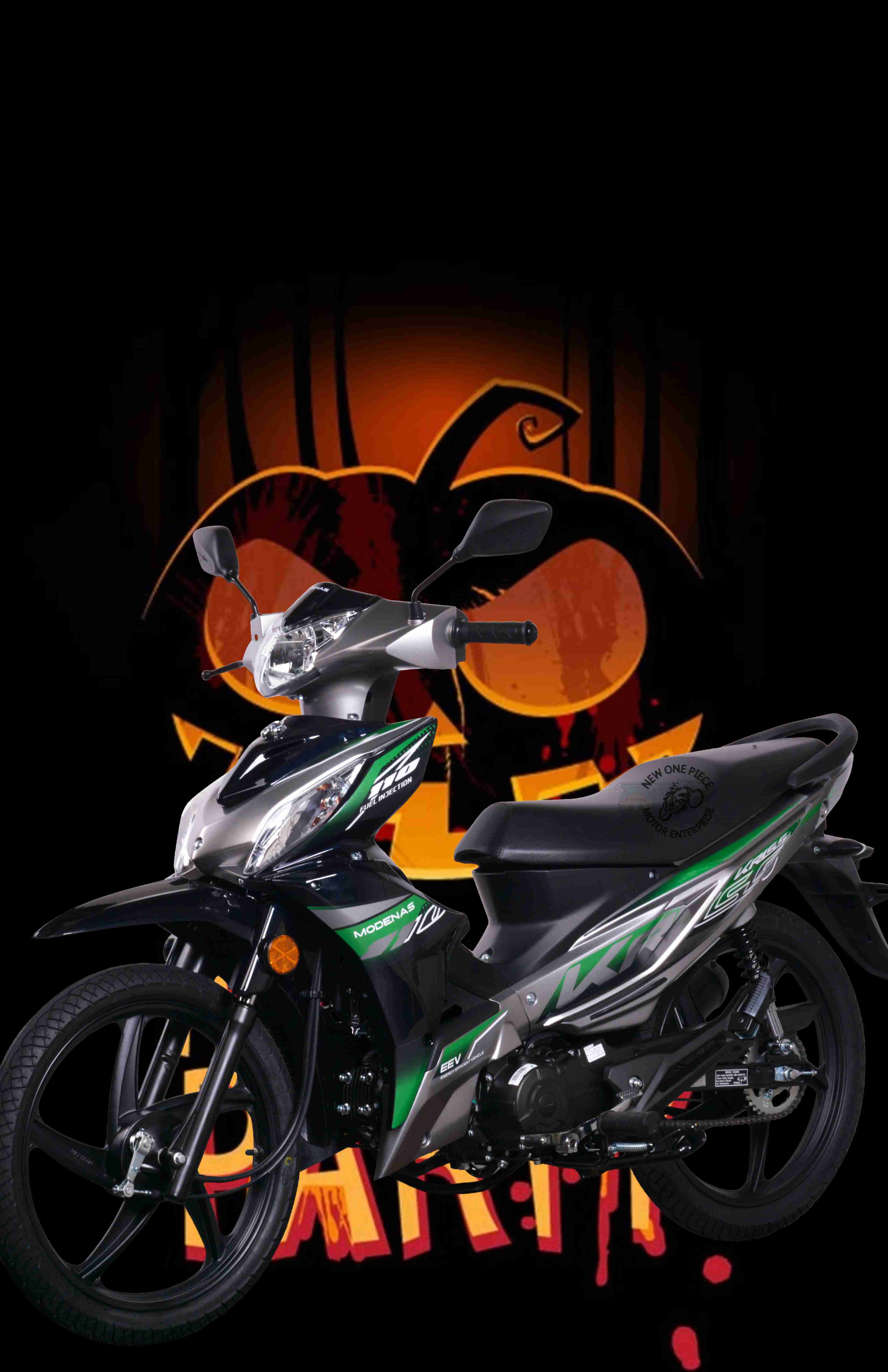 MODENAS KRISS 110 DRUM (GLORIOUS BLACK)