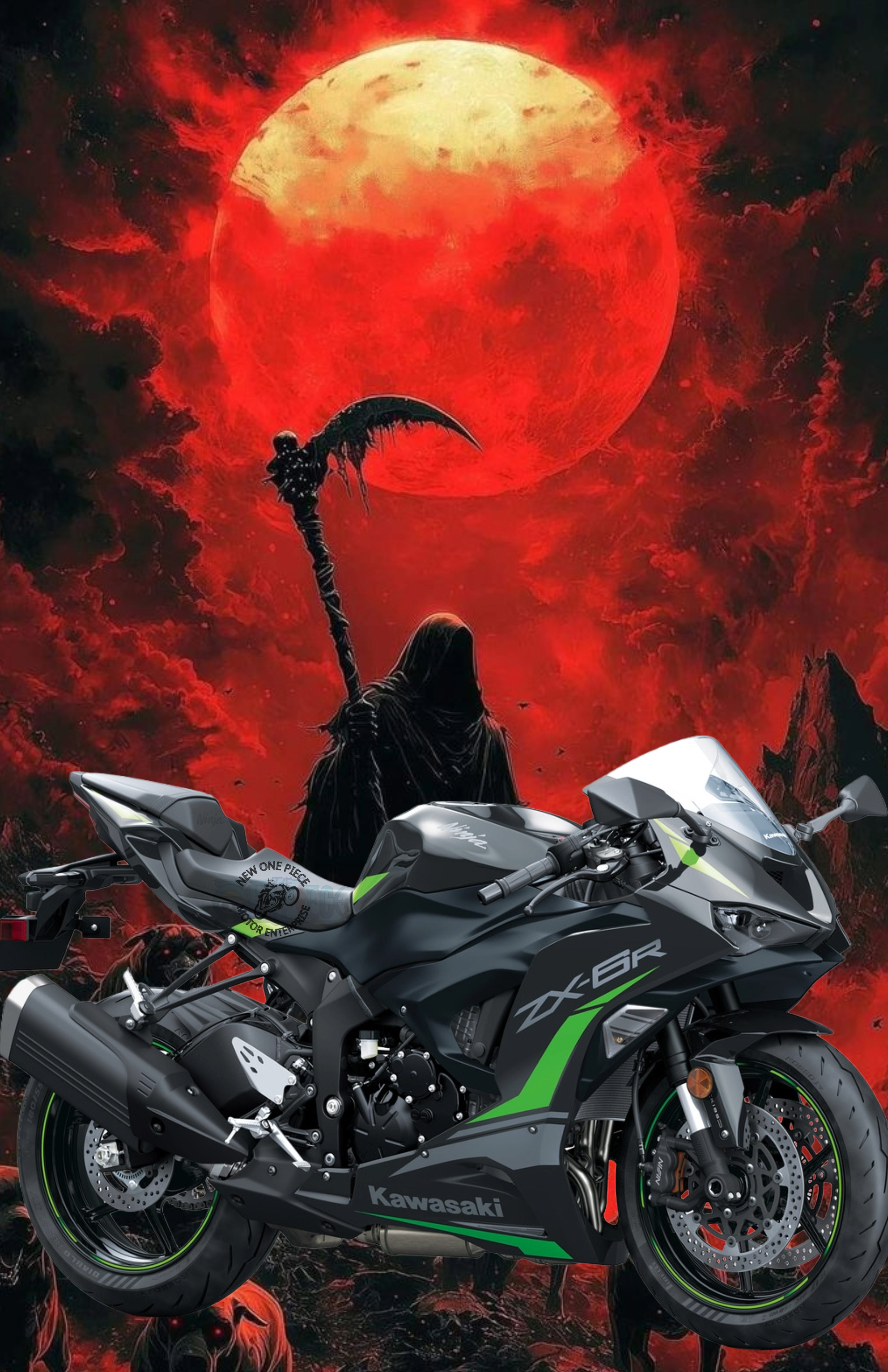 KAWASAKI NINJA ZX-6R (METALLIC FLAT SPARK BLACK)