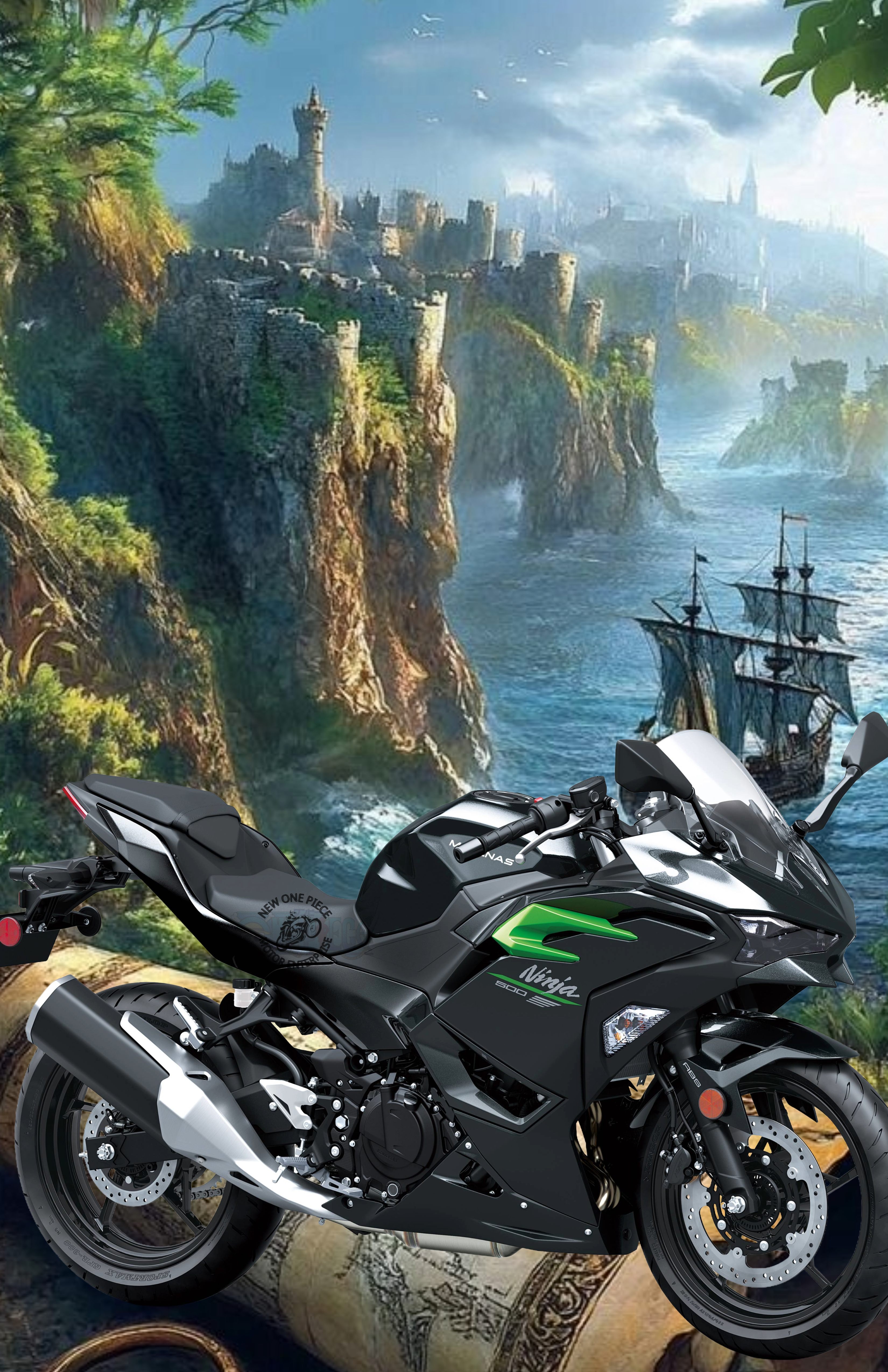 KAWASAKI NINJA 500 (METALLIC CARBON GRAY)