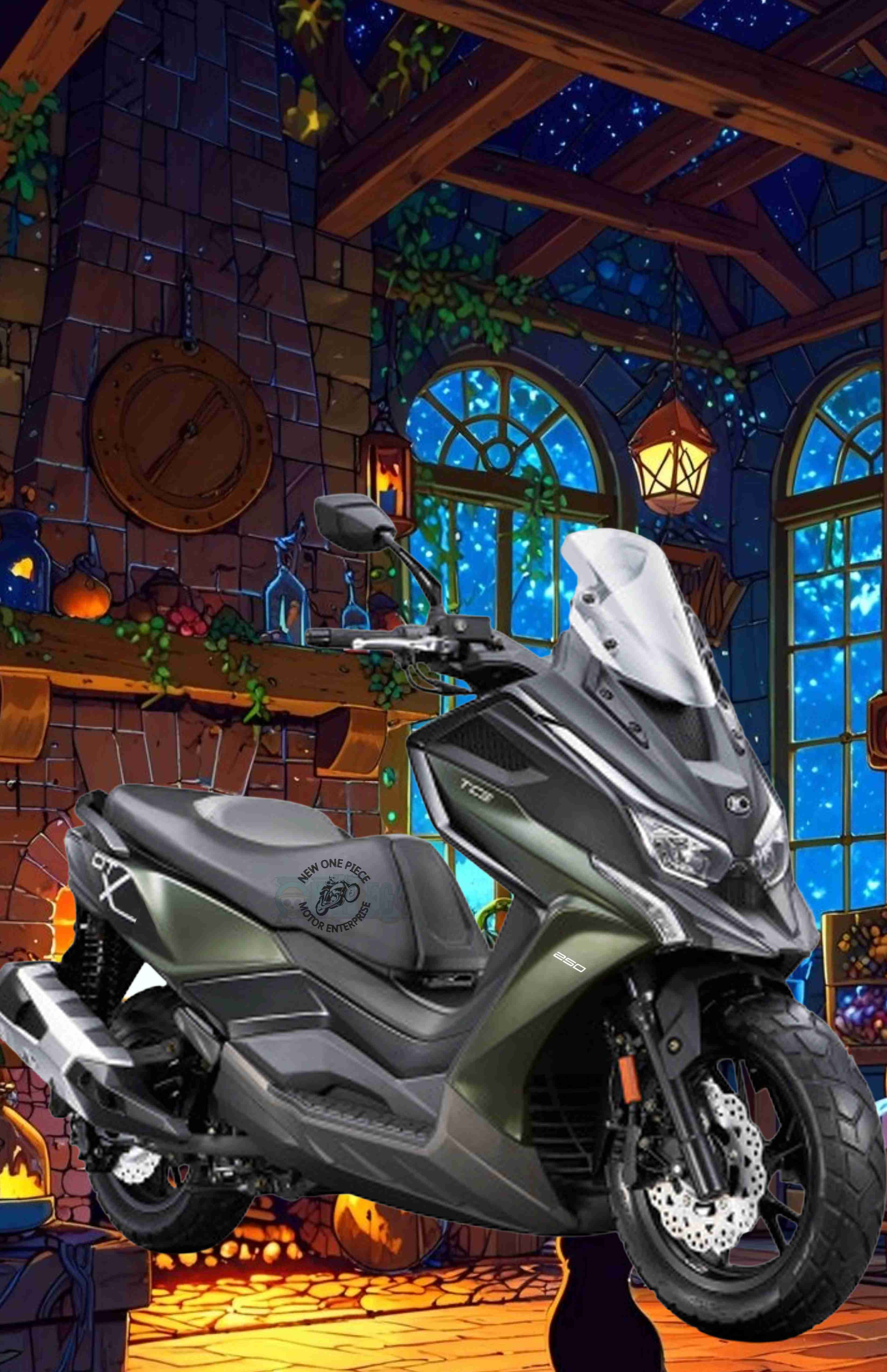 MODENAS KYMCO DTX250 (FLAT DEEP GREEN)