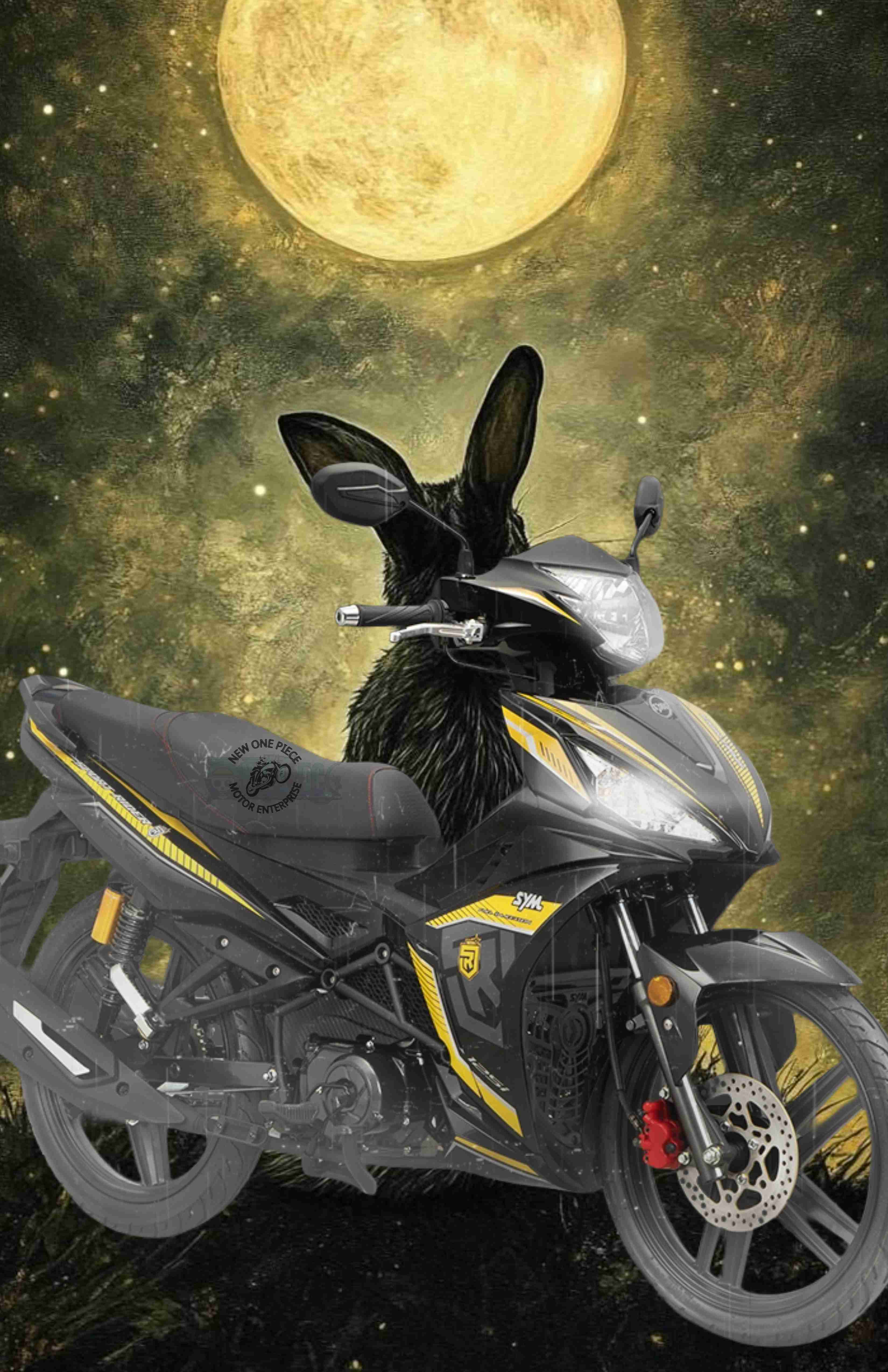 SYM SPORT RIDER 125I (YELLOW/RED/LIGHT BLUE)