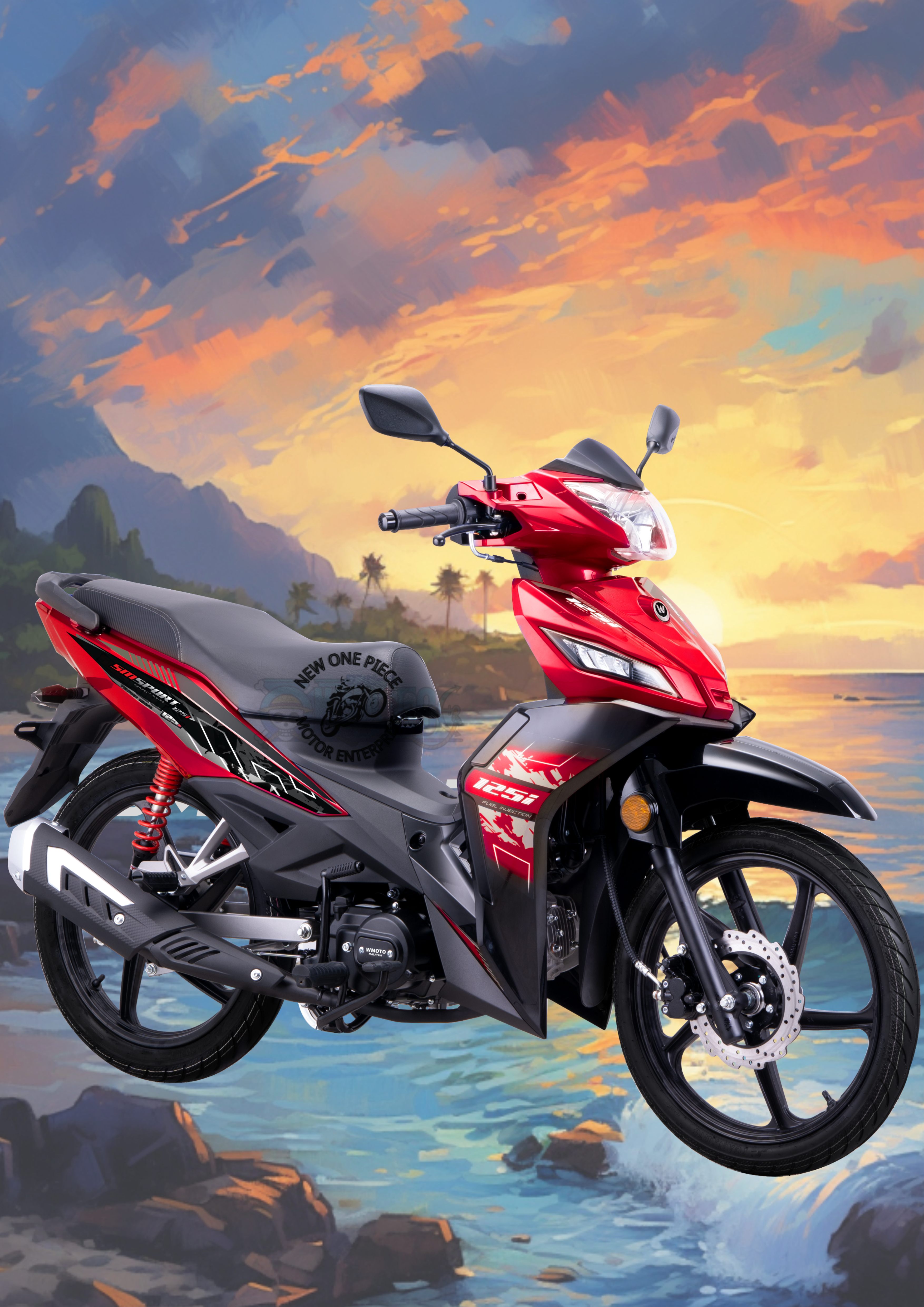 WMOTO SM125I (BLAZING RED)